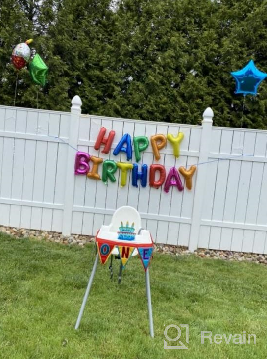 img 1 attached to Colorful Rainbow Love Balloons Banner For Birthday Party Decorations - Perfect For Girls, Boys, Kids & Adults! review by Timothy Johnson