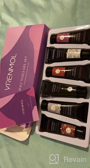 img 1 attached to Upgrade Your Nail Game With VRENMOL Poly Nails Gel Set: 6 Shiny Colors For Stunning Nails review by Eli Saumell
