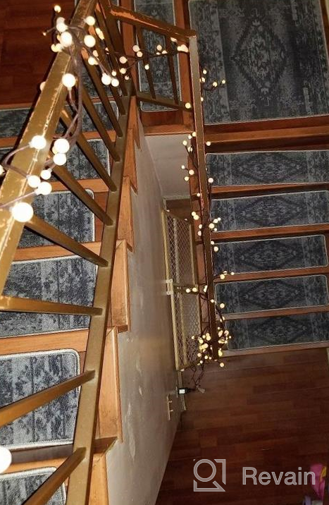 img 1 attached to 13+1 Stair Treads Carpet With Landing Slip Resistant Rugs, Modern Printed Design Soft Runner For Indoor Wooden Steps, Set Of 13 (9"X32") + 1 (31"X31"), Harvest Festival Design. review by Jason Hutchinson