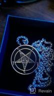 img 1 attached to Satanic Symbol Pendant - PJ Jewelry Lucifer Sigil Necklace, Stainless Steel Seal with Free 20" Chain review by Giovanni Bedjohn