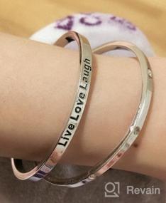 img 5 attached to VOLUKA Family Tree of Life Bangle Bracelet: Inspire and Empower Women and Girls