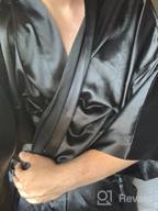 img 1 attached to Indulge In Luxurious Comfort With Women'S Long Satin Kimono Bathrobe And Nightgown review by Devin Perry