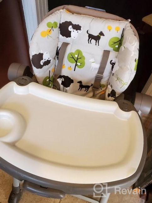 img 1 attached to Protect Your Baby With Twoworld High Chair Cushion And Straps - Grey Sheep Design review by Mike Steeg