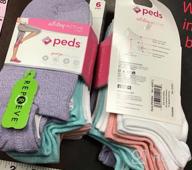 img 1 attached to Peds Women'S All Day Active No Show Socks, Color Assorted (12-Pairs), Shoe Size: 5-10 review by Kayla Moore