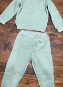 img 1 attached to Stylish Winter Outfit For Toddler Boys & Girls - SOBOWO 2Pcs Fall Set W/ Long Sleeve Pullover Sweatshirt & Pants. review by Ryan Reed