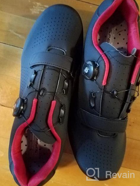 img 1 attached to Luminous Men's Indoor Cycling Touring Shoes with Straps review by Thomas Landis