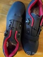 картинка 1 прикреплена к отзыву Luminous Men's Indoor Cycling Touring Shoes with Straps от Thomas Landis