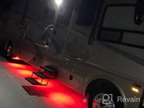 img 8 attached to Auxbeam RGB LED Rock Light Kit с Bluetooth APP Control, 4 капсулы Многоцветная подсветка для грузовиков ATV UTV Off Road SUV RZR Лодка Мотоцикл Водонепроницаемый