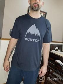 img 2 attached to 👕 Мужская активная одежда: классическая короткая футболка Burton черного цвета