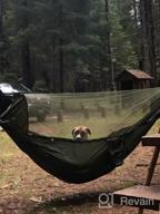 img 1 attached to AnorTrek Professional Camping Hammock: Lightweight, Portable Double With Mosquito Net & Tree Straps - Perfect For Hiking, Backpacking & More! review by John Graves