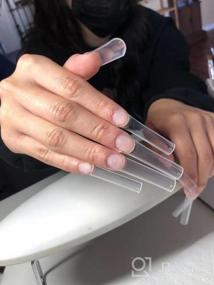 img 8 attached to Tapered Square Nail Tips 200PCS Extra Long C Curve Nail Tips XXL Clear Acrylic Fake Nail Tips Half Cover False Nail Tips With Case For Nail Salon Or Home DIY,10 Sizes
