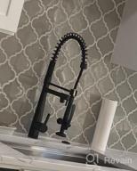 img 1 attached to GICASA Kitchen Faucet: Heavy Duty Spring Single Handle With Pull Down Sprayer & Pot Filler, Brushed Nickel Finish review by Steve Albright