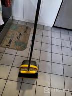img 1 attached to 52" Long Handle Broom And Dustpan Set For Home, Kitchen, Office - Stand Up Floor Cleaning Set! review by Michael Dunn