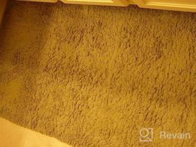 img 5 attached to ROSMARUS Grey Shaggy Bath Rug - Non-Slip, Soft And Absorbent Mat For Luxurious Bathroom Experience