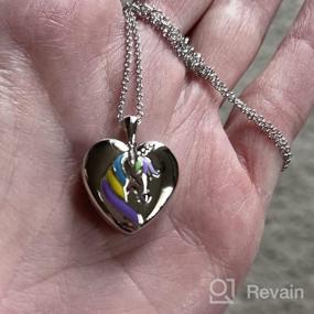 img 5 attached to Sterling Silver Heart Lockets Necklace For Women And Girls - Personalized Photo Necklace For Birthday Gifts, Holds Pictures - WINNICACA