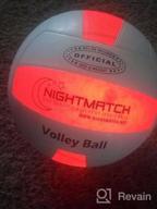 img 1 attached to Play Volleyball After Dark With NIGHTMATCH LED Light Up Volleyball - Official Size And Waterproof - Includes Extra Pump And Batteries! review by Matthew Augustin