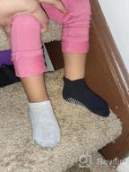 img 1 attached to Non-Slip Toddler Socks with Grips by CozyWay - Comfortable Ankle Socks for Baby, Infants, Kids, Little Girls and Boys review by John Bones