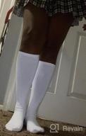 img 1 attached to Pareberry Triple Stripes: Comfortable Knee High Tube Socks For All Genders review by Steve Arnold
