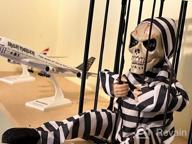 img 1 attached to Halloween Animatronic Talking Prisoner Decoration With Motion Sensor And Light - Spooky Indoor/Outdoor Prop For Kids And Adults | Clearance Halloween Décor review by Tommie Lawson