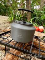 img 1 attached to Bulin Portable 2.2L Camping Kettle: Perfect For Outdoor Hiking And Camping Adventures review by Paul Ajayi