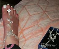 img 1 attached to Sparkle And Shine On The Beach: Women'S Rhinestone Barefoot Sandals For Weddings And Vacations! review by Allison Jones