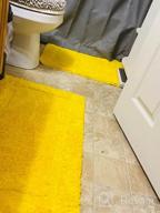 картинка 1 прикреплена к отзыву Fluffy Plush 2-Piece Bathroom Rug Set - Non-Slip & Washable, U-Shape Toilet Mat And Carpet, 20"X24" And 20"X32", Light Grey By SHACOS от Anthony Watkins