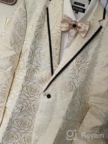 img 6 attached to Подчеркните свой стиль в мужском пиджаке с цветочной вышивкой Coofandy для свадеб и вечеринок