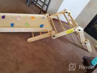 img 1 attached to Experience Endless Fun And Exploration With Dripex Climbing Triangle: 10 Changing Modes, Colorful Pikler Triangle Climber, Reversible Ramp, Foldable Montessori Indoor Playground, And Safe Paint review by James Parker