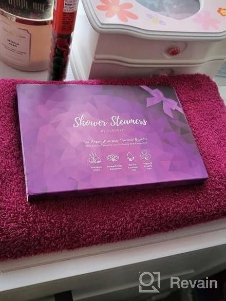 img 1 attached to POPCHOSE Shower Steamers Aromatherapy - Bath Bomb Shower Tablets 8 Pack, Self Care & SPA Relaxation - Stocking Stuffers Christmas Gifts For Women And Mom Who Has Everything, Birthday Valentines Gift review by Kristin Thomas