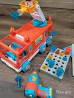 img 1 attached to STEM Educational Toy: Design & Drill Bolt Buddies Fire Truck Take Apart Toy With Electric Drill, Perfect Gift For Boys & Girls 3+. review by Tiffany Odom