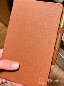 img 6 attached to A5 Hardcover Leather Notebook With 100 GSM Thick Paper, Numbered Pages & 2 Inner Pockets - Perfect For Women & Men!
