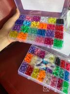 img 1 attached to INSCRAFT 1900-Piece Set Of 9Mm Pony Beads In 24 Colors With Elastic String For Bracelet Making And Jewelry Crafting review by Shrikant Ojo
