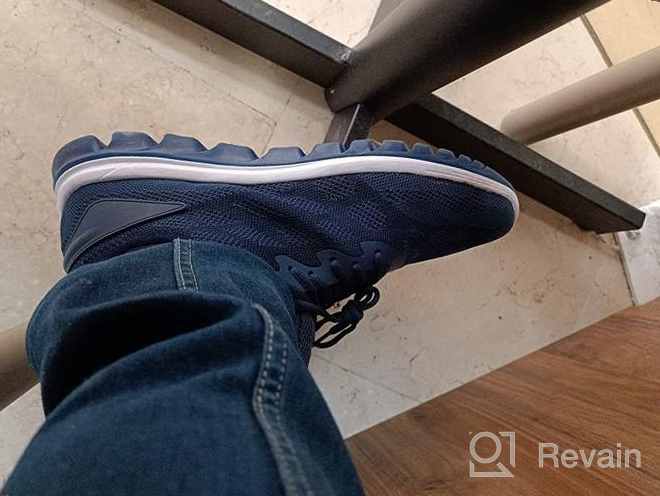 img 1 attached to 👟 UUBARIS Men's Athletic Walking Non Slip Fashion Sneakers Shoes review by Carnell Bollwitt