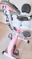 img 1 attached to Murtisol Foldable Exercise Bike - Magnetic Resistance Control, Twister Plate, Arm Resistance Bands, Extra Large & Adjustable Seat And Heart Monitor For Home Workouts In Three Colors review by Clayton Morris