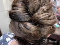 img 1 attached to Women'S Synthetic Hair Scrunchie Extension For Updos - Curly Wavy Messy Bun Chignon In Dark Brown By MORICA review by John Taylor