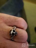 img 1 attached to Stainless Steel Skull Biker Ring review by Ryan Pollock