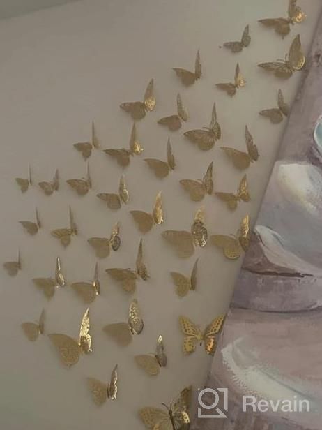 img 1 attached to Transform Your Space With SAOROPEB'S 3D Butterfly Wall Decor - 48 Pcs, 4 Styles & 3 Sizes - Perfect For Birthday Parties, Weddings, Classroom Or Nursery Décor review by Nick Reddy