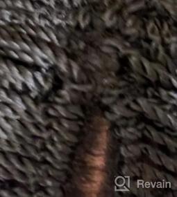 img 5 attached to Получите яркие и потрясающие прически с закрученными волосами с длинными волосами Ombre Crochet - 28 дюймов, 8 пакетов для плетения, 35 прядей / пакет - идеально подходит для чернокожих женщин!