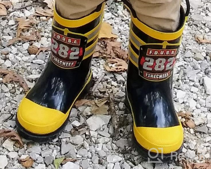 img 1 attached to 👢 Top-rated Western Chief Waterproof Printed Boys' Boots with Convenient Handles review by Mike Wieneke