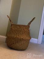 img 1 attached to 3-Piece LE TAUCI Woven Seagrass Plant Baskets - 7+7.8+10.2 Inch, Home Storage & Decor Planter Pot (S+M+L) review by Scott Holland