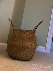 img 8 attached to 3-Piece LE TAUCI Woven Seagrass Plant Baskets - 7+7.8+10.2 Inch, Home Storage & Decor Planter Pot (S+M+L)