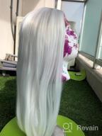 картинка 1 прикреплена к отзыву Mersi White Wigs For Women 26'' Long Straight Synthetic Hair Fashion Costume Party Halloween S034WH от Ismael Hennigan