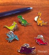 img 1 attached to Dazzling Set of 6 Colorful Dinosaur Enamel Pins - Ideal Brooches for Clothing, Bags, Backpacks, Jackets, Hat - Perfect for DIY Crafts review by Carrie Millemann