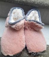 img 1 attached to Cozy up with Dearfoams Unisex-Child Charlotte Faux Fur Bootie Slippers! review by Wensheng Dunbar