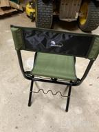 img 1 attached to Comfortable And Convenient Fishing Experience With The LEADALLWAY Portable Folding Chair With Rod Holder review by Larry Cothran
