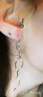 img 1 attached to Amaer Double Linear Sterling Silver Tassel Earrings for Women, Teens, and Girls review by Amber Byrd