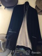 img 1 attached to Ascentix Men'S Velour Smoking Jacket With Satin Lining review by Ryan Bennett