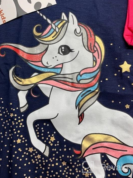 img 1 attached to 👧 Get your Toddler Summer-ready with our Girls Unicorn T-Shirt 3-Pack review by Morgan Brown