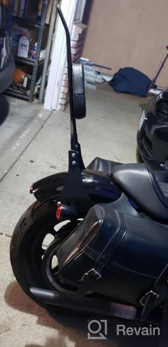 img 1 attached to Enhance Your Harley Riding Experience With INNOGLOW'S Detachable Rear Sissy Bar Backrest! review by Aaron Ethridge