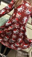 img 1 attached to Christmas Dresses Girls Clothes Burgundy Girls' Clothing for Dresses review by Amy Moultrie